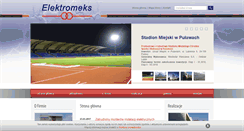 Desktop Screenshot of elektromeks.pl